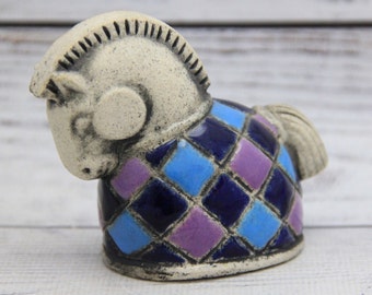 Ceramic Figurine Horse 2.95", Collectable Ceramic Sculpture, Gift For Mom, Gift for Her, Real Artwork, Vladimir Butcanov