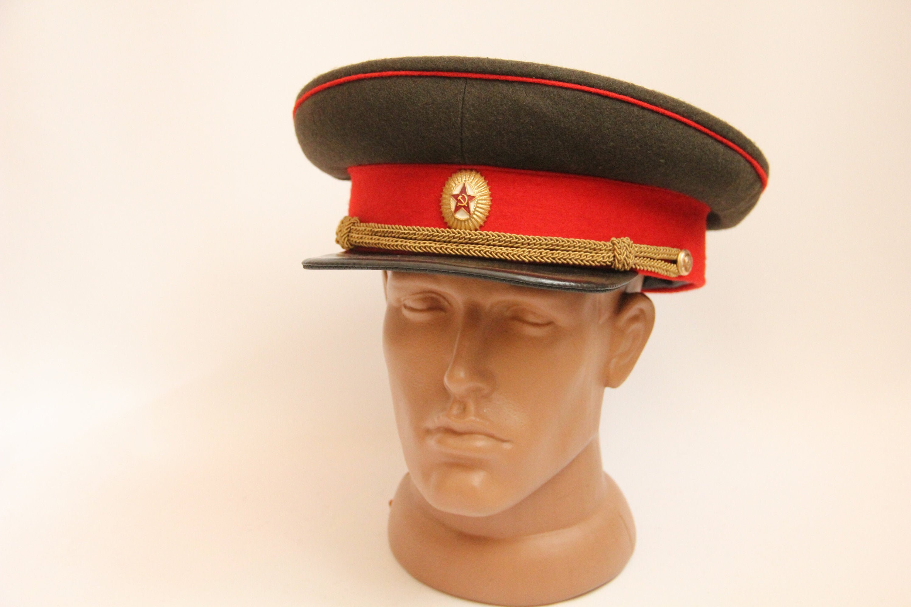 Vintage Soviet Army General Visor Cap 