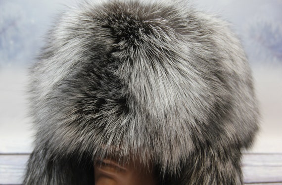 MADE in UKRAINE Winter Arctic Fox Fur Hat, Natural Ushanka  display picture 1