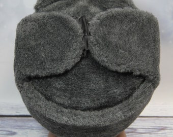 Vintage Winter Faux Fur Hat Soviet Army Design Ushanka Hat - Etsy