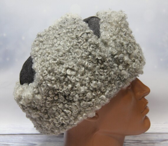 Winter Karakul Fur Hat Natural Ushanka 
