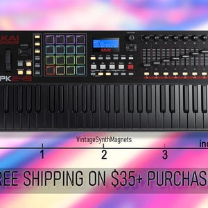 Teclas Akai MPC 61 Live 2 retro MPK Advance Miniak sintetizador controlador MIDI sintetizador imán de refrigerador MPK249SE