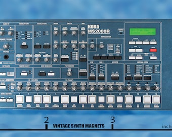 Korg MS 2000 B BR R 01 synthesizer refrigerator magnet