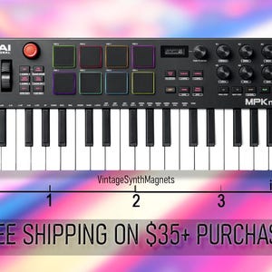 Teclas Akai MPC 61 Live 2 retro MPK Advance Miniak sintetizador controlador MIDI sintetizador imán de refrigerador MPK Mini Plus
