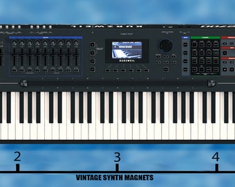 Kurzweil K 250 2000 2500 2600 2661 2700 synthesizer refrigerator magnet