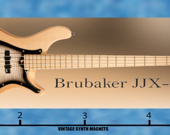 Brubaker JJX-4 NBS-5 bass guitar refrigerator magnet