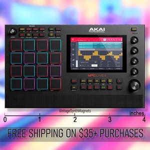 Teclas Akai MPC 61 Live 2 retro MPK Advance Miniak sintetizador controlador MIDI sintetizador imán de refrigerador MPC Live MK2