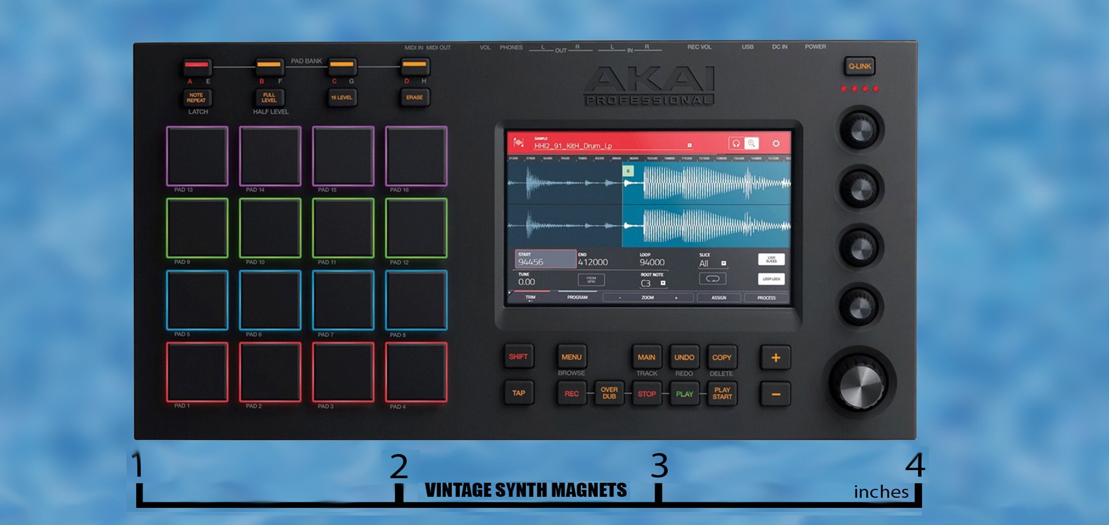AKAI MPC Touch サンプラー デッキセーバー付純正ケーブル