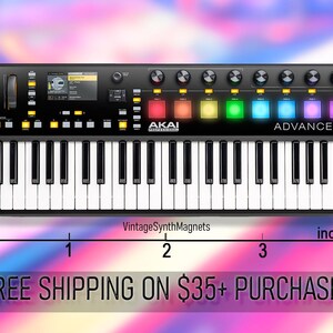 Teclas Akai MPC 61 Live 2 retro MPK Advance Miniak sintetizador controlador MIDI sintetizador imán de refrigerador Advance 49