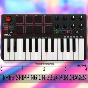 Teclas Akai MPC 61 Live 2 retro MPK Advance Miniak sintetizador controlador MIDI sintetizador imán de refrigerador MPK Mini MKII