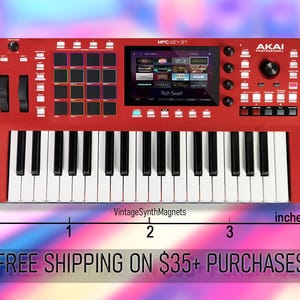 Teclas Akai MPC 61 Live 2 retro MPK Advance Miniak sintetizador controlador MIDI sintetizador imán de refrigerador MPC Key 37
