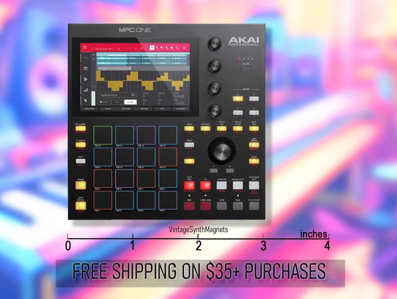 Teclas Akai MPC 61 Live 2 retro MPK Advance Miniak sintetizador controlador MIDI sintetizador imán de refrigerador imagen 10
