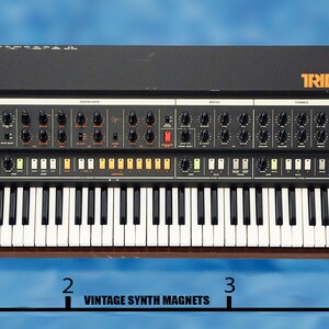 Korg 700 700s MaxiKorg 800dv PS 3100 3200 3300 Trident MKII Delta SQ2 synthesizer refrigerator magnet