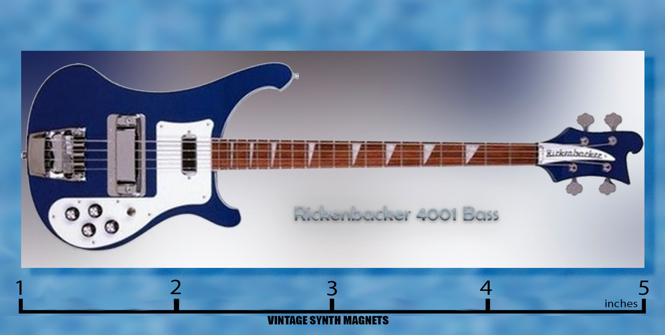 Rickenbacker 4001 4003 Bass Guitar Refrigerator Magnet - Etsy