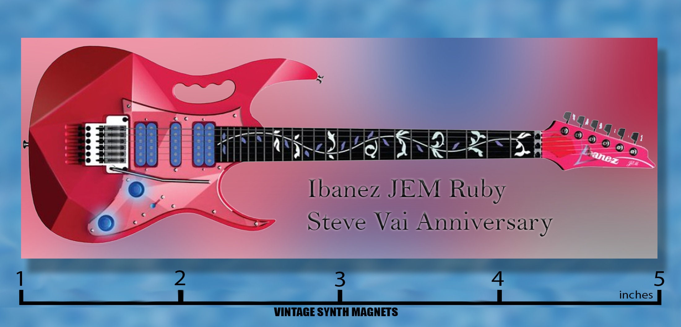 Ibanez Steve Vai Jem Guitar Refrigerator Magnet - Etsy