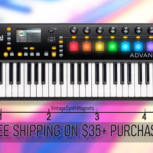 Teclas Akai MPC 61 Live 2 retro MPK Advance Miniak sintetizador controlador MIDI sintetizador imán de refrigerador Advance 61