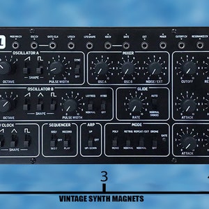 Behringer VC340 Pro 1 UBXa Wasp K-2 Poly D WING RD-8 RD-9 TD3 refrigerator synthesizer magnet Pro-1 (5")