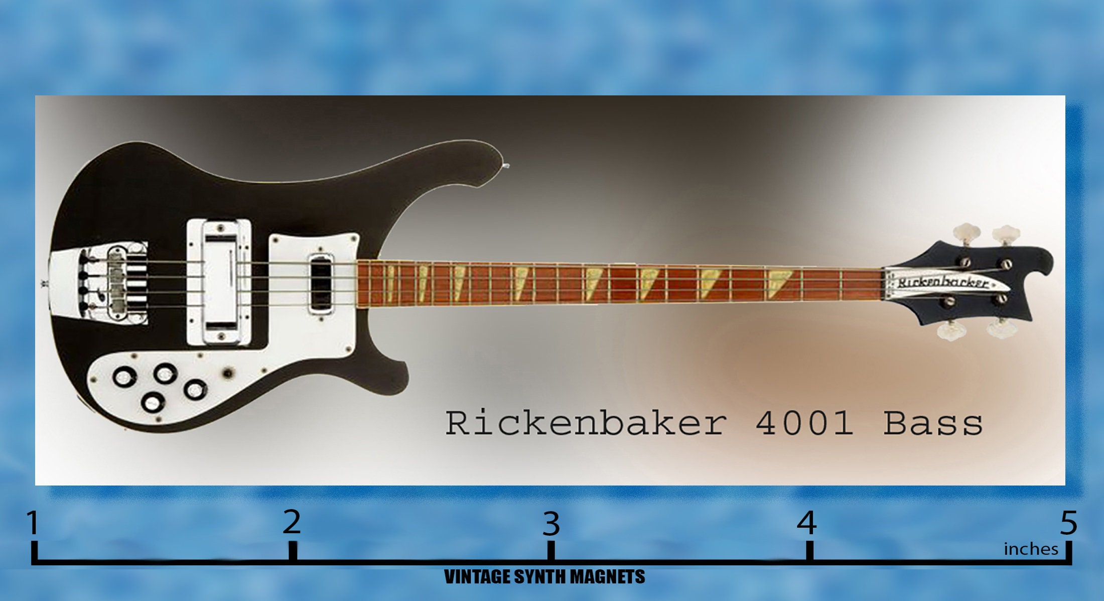 Rickenbacker 4001 4003 Bass Guitar Refrigerator Magnet - Etsy