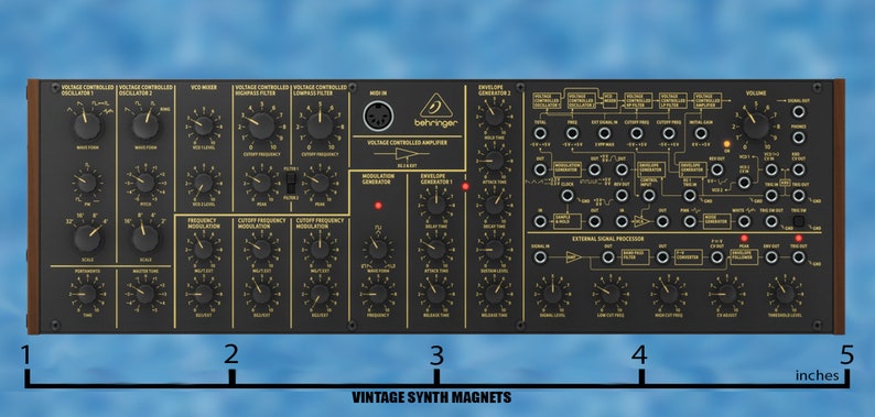 Behringer VC340 Pro 1 UBXa Wasp K-2 Poly D WING RD-8 RD-9 TD3 refrigerator synthesizer magnet K-2 (5")