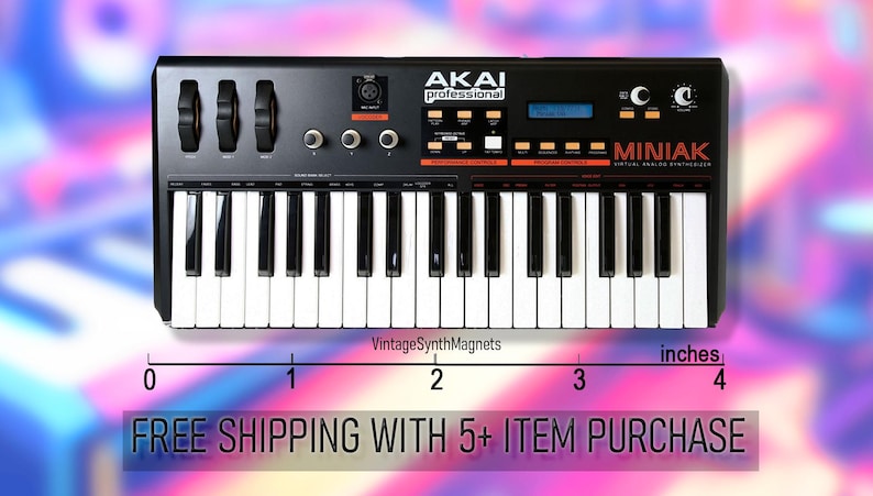 Teclas Akai MPC 61 Live 2 retro MPK Advance Miniak sintetizador controlador MIDI sintetizador imán de refrigerador Miniak