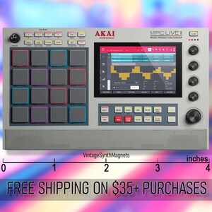 Teclas Akai MPC 61 Live 2 retro MPK Advance Miniak sintetizador controlador MIDI sintetizador imán de refrigerador MPC Live 2 retro