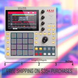 Teclas Akai MPC 61 Live 2 retro MPK Advance Miniak sintetizador controlador MIDI sintetizador imán de refrigerador imagen 2