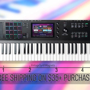 Akai MPC keys 61 Live 2 retro MPK Advance Miniak synthesizer MIDI controller synthesizer refrigerator magnet