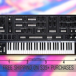 Imán para refrigerador del sintetizador Elka Synthex EK-22 Rhapsody Synthex