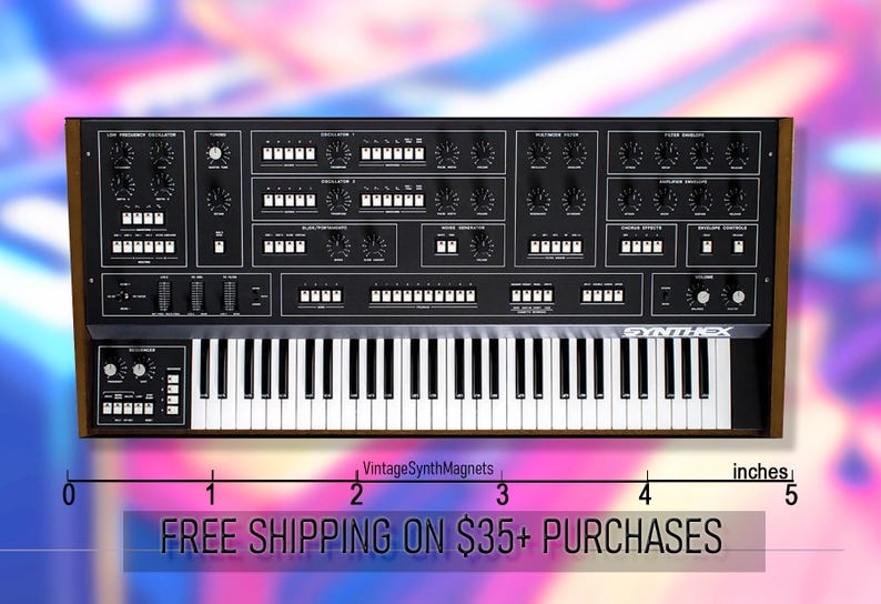 Imán para refrigerador del sintetizador Elka Synthex EK-22 Rhapsody Synthex