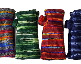 Wollstulpen, Pulswärmer, Pulswaermer, Armstulpen aus Wolle, Handwarmers,
