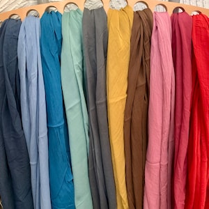 Baumwollseiden Tücher - Uni 18 Farben