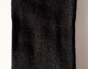 Chaussettes alpaga gris/noir en 43-46, 100% alpaga, prix spécial