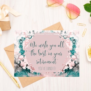 Printable Retirement Card, Digital Download, Printable Card, Retirement Card