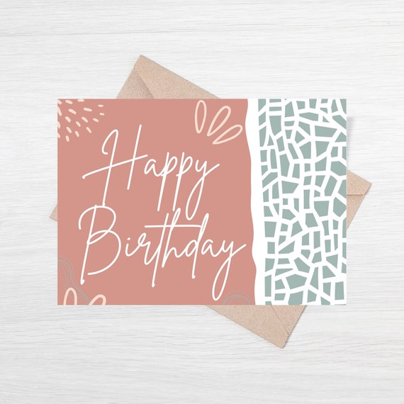 Printable Birthday Card Digital Download Digital Print - Etsy