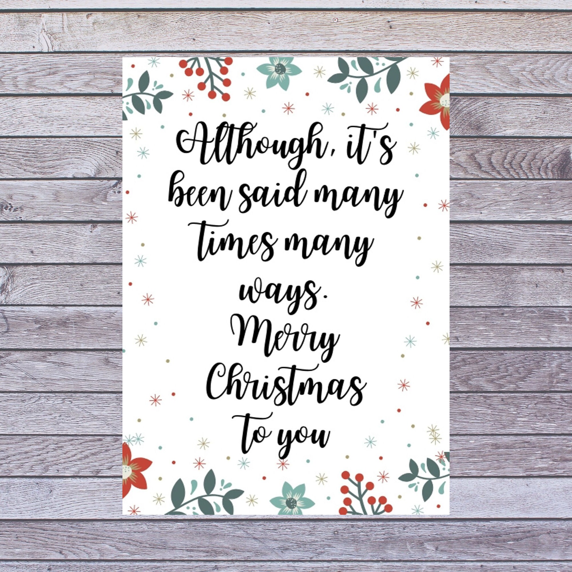 Printable Christmas Card, Digital Christmas Card, Digital Download - Etsy