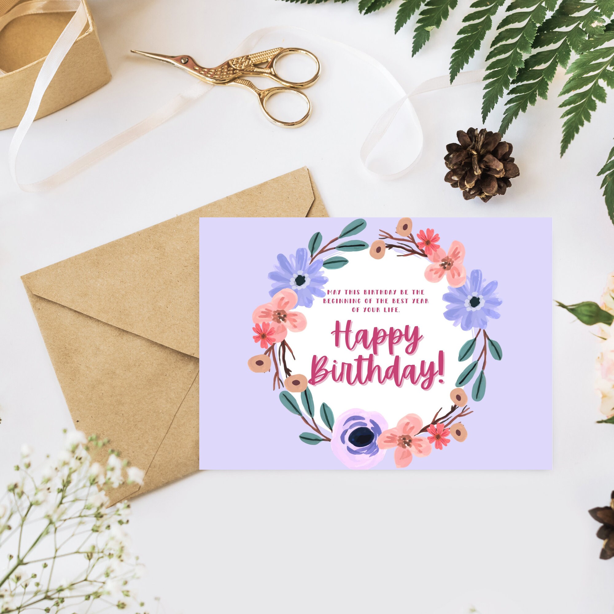 Printable Birthday Card Digital Download Digital Print - Etsy