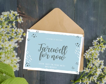 Printable Farewell Card for Best Friend Going Away Card for - Etsy