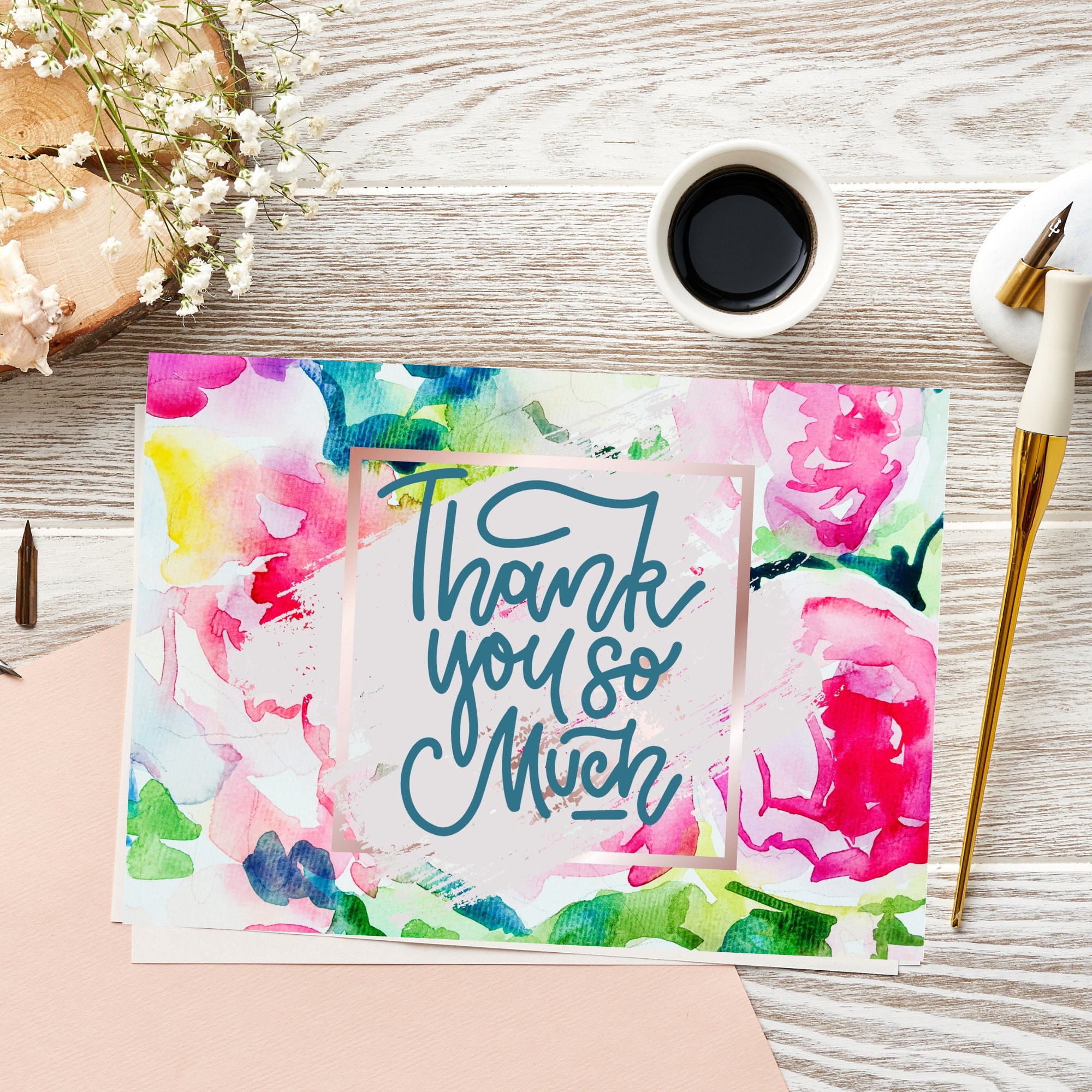 Printable Thank You Card, Digital Download, Digital Thank You Card Etsy