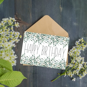 Digital Birthday Card, Printable Birthday Card, Digital Download