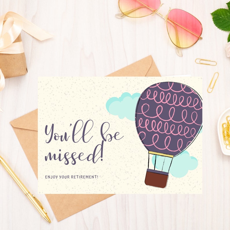Printable Retirement Card, Digital Download, Printable Card Etsy