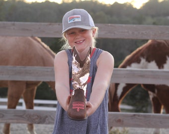 Flippy Sequin Cowgirl Boots for Kids