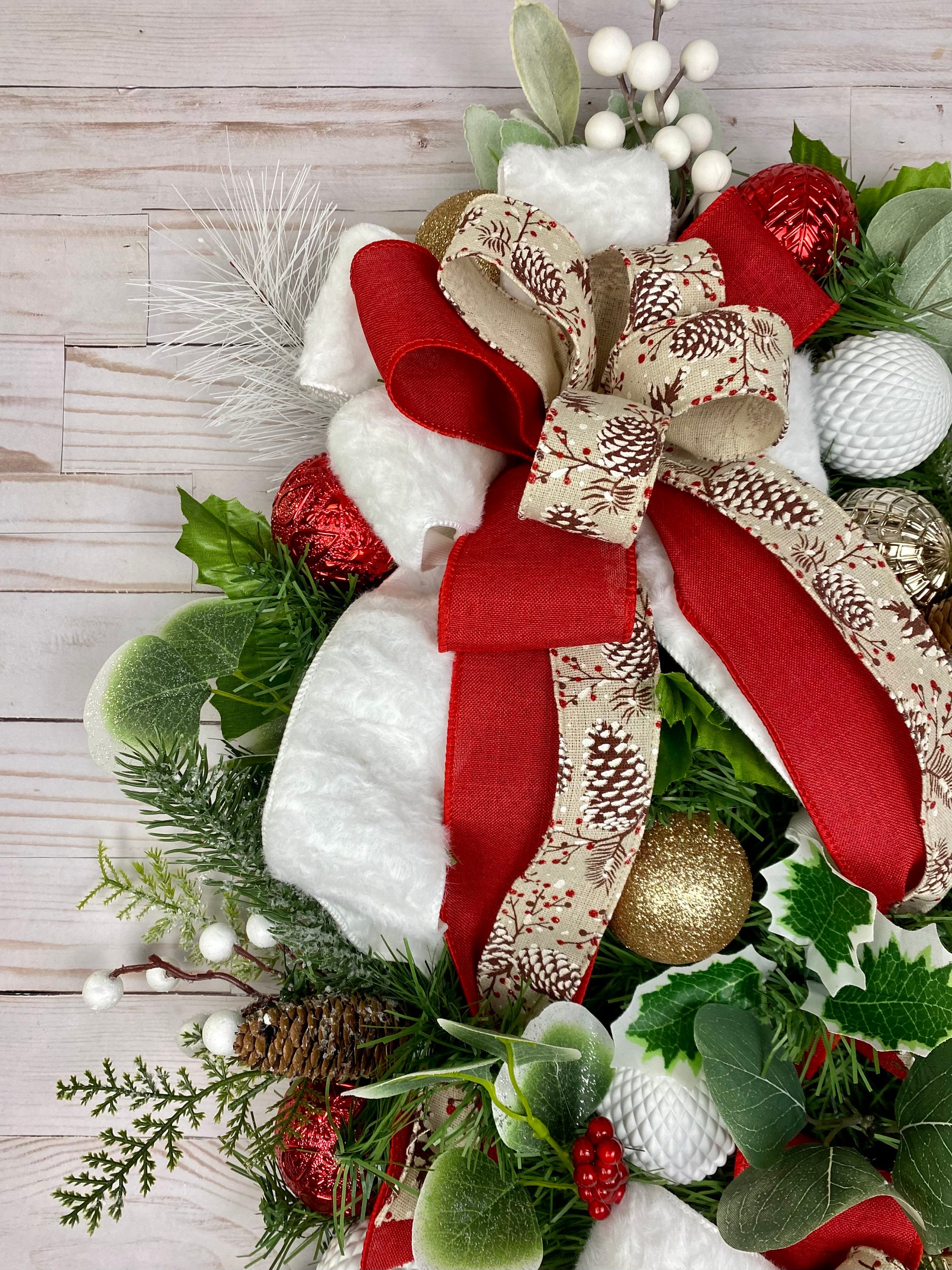 赤い実のスワッグ ～christmas swag～ no.143 swag[berry]№1 赤い実のスワッグ№1 ＊＊ ドライフラワースワッグ