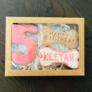 Happy Birthday treat set, birthday dog, personalized dog, Cookie Set for dogs, dog treats, gotcha day, gift box, happy birthday, party gifts