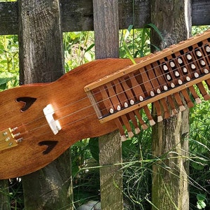Small nyckelharpa 3 rows / moraharpa, chromatic, medieval music
