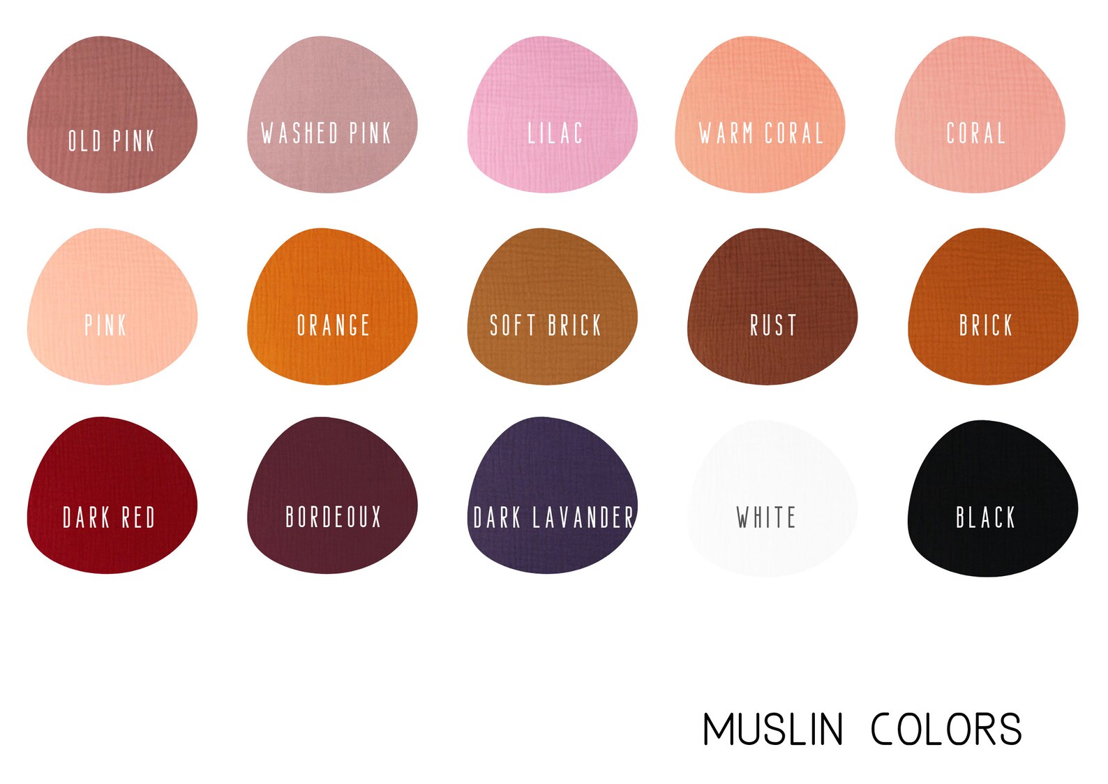 Custom Color Muslin Baby Blankets Double Layer Organic Muslin Etsy