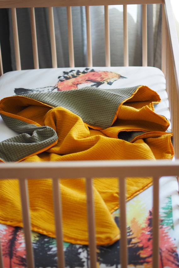 Olive green baby crib bedding Autumn Forest crib bedding Etsy