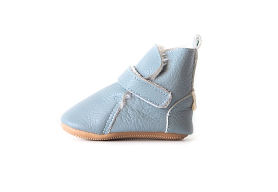 Bluish Newborn Baby Boots Pre Walker First Step Winter Shoes First Walker Boots Baby Boy Girl Baby Leather Moccasins Slippers Etsy