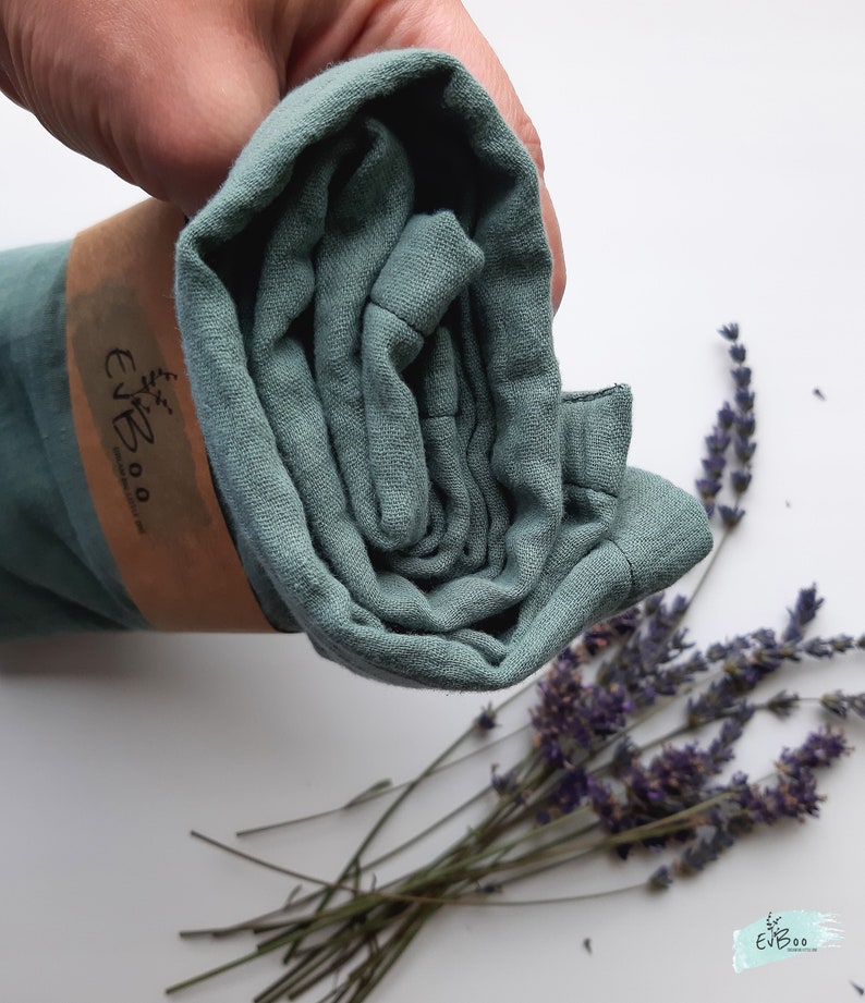 Custom Color Muslin Baby Blankets Double Layer Organic Muslin Etsy