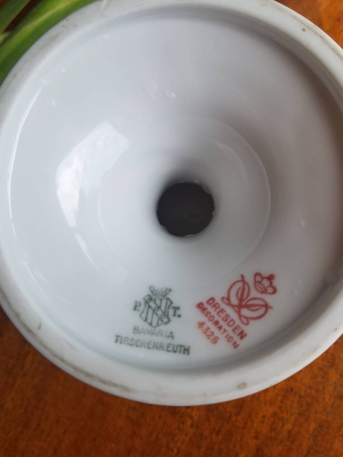 Dresden Flowered Porcelain Footed Compote Bowl PT Bavaria Etsy