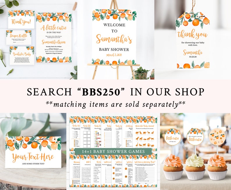 Guess How Many Cuties Little Cutie Baby Shower Guess How Many Etsy